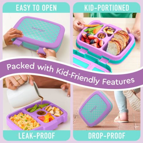 Bentgo Kids Lunch Box UK - Bentgo Kids Prints (2-Pack) UK 3520-GKILY - Image 5