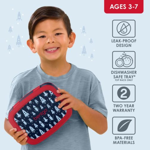 Bentgo UK - Bentgo Kids Prints (2-Pack) Kids Lunch Box UK 2367-FWJUI - Image 4