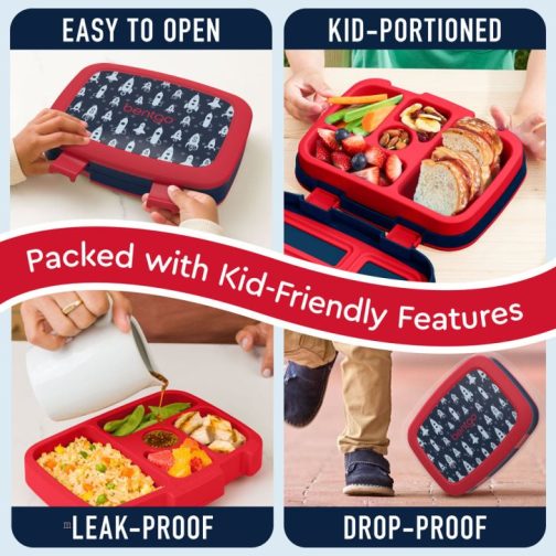 Bentgo UK - Bentgo Kids Prints (2-Pack) Kids Lunch Box UK 2367-FWJUI - Image 5