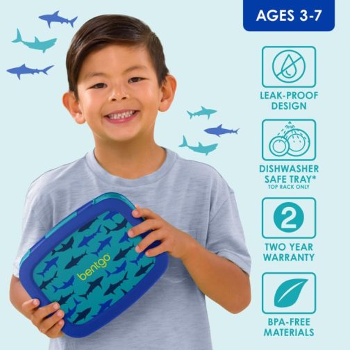 Bentgo Kids Prints (2-Pack) Kids Lunch Box UK | Bentgo UK 1936-LSXNA - Image 4
