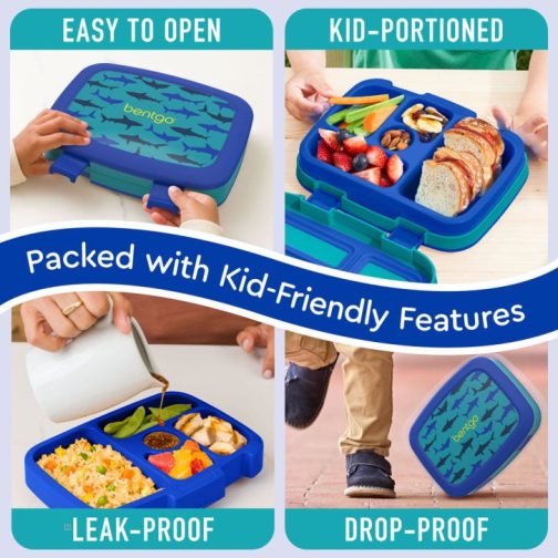 Bentgo Kids Prints (2-Pack) Kids Lunch Box UK | Bentgo UK 1936-LSXNA - Image 5
