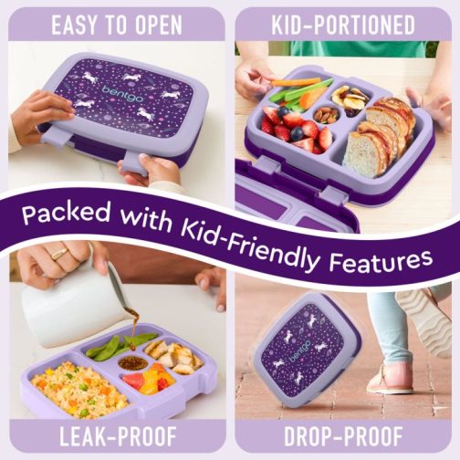 Bentgo Kids Prints (2-Pack) Kids Lunch Box UK | Bentgo UK 1297-FIJVK - Image 5