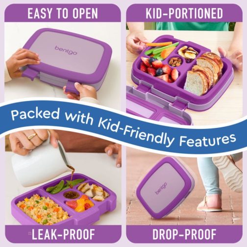 Bentgo Lunch Box UK - Bentgo Kids (2-Pack) Kids Lunch Box UK 1620-EKROU - Image 4