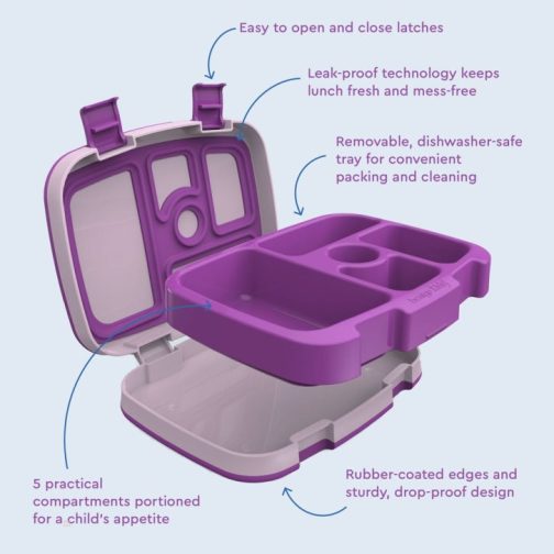 Bentgo Lunch Box UK - Bentgo Kids (2-Pack) Kids Lunch Box UK 1620-EKROU - Image 5