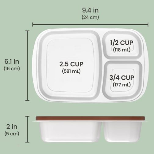 Bentgo UK - Bentgo Easyboxes 3-Compartment 8-Piece Set Food Containers UK 0734-OTHKP - Image 3