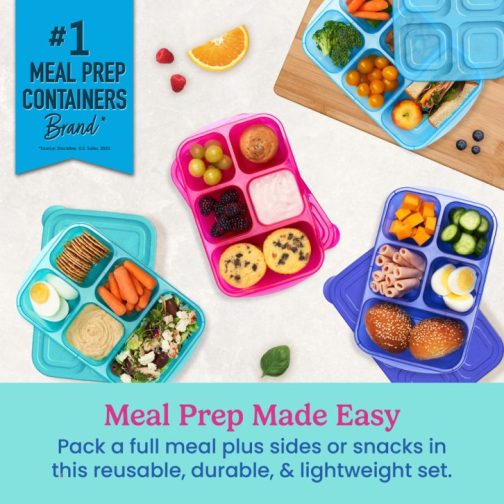 Bentgo Meal Containers UK - Bentgo Easyboxes 5-Compartment 8-Piece Set Food Containers UK 6504-PIUFY - Image 2