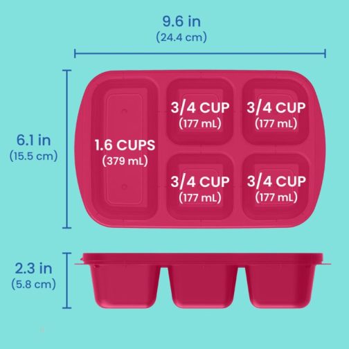 Bentgo Meal Containers UK - Bentgo Easyboxes 5-Compartment 8-Piece Set Food Containers UK 6504-PIUFY - Image 4