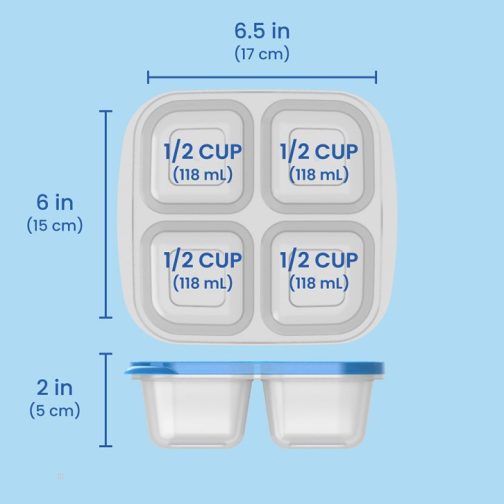 Bentgo UK - Bentgo Easyboxes 4-Compartment 8-Piece Set Snack Container UK 0812-ZCWLR - Image 2