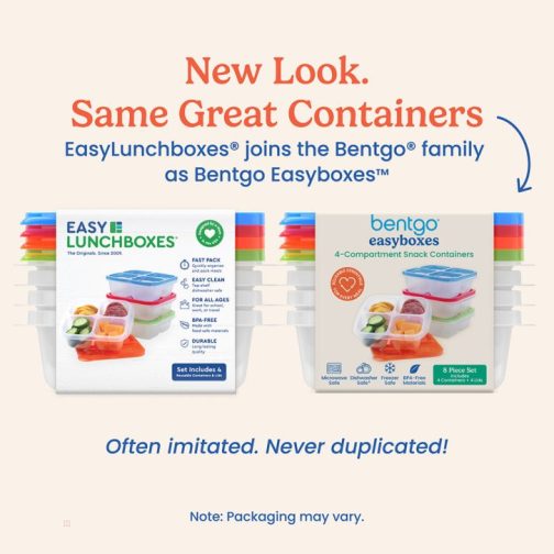 Bentgo UK - Bentgo Easyboxes 4-Compartment 8-Piece Set Snack Container UK 0812-ZCWLR - Image 4