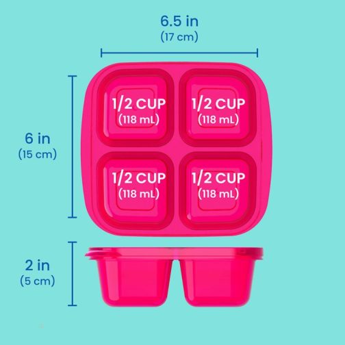 Bentgo Snack Container UK - Bentgo Easyboxes 4-Compartment 8-Piece Set UK 1049-KOCNM - Image 2