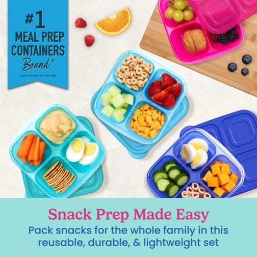 Bentgo Snack Container UK - Bentgo Easyboxes 4-Compartment 8-Piece Set UK 1049-KOCNM - Image 3