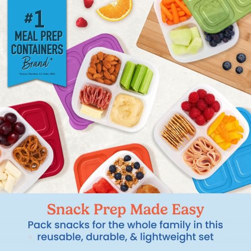 Bentgo Meal Containers UK - Bentgo Easyboxes 4-Compartment 20-Piece Set Snack Container UK 9473-CINFR - Image 3