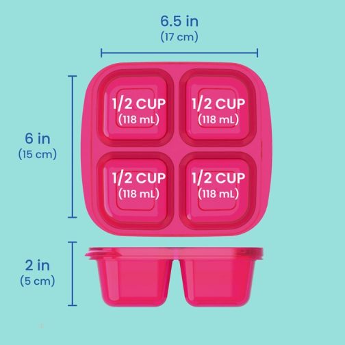 Bentgo Easyboxes 4-Compartment 20-Piece Set Snack Container UK | Bentgo UK 0172-FVQLE - Image 2
