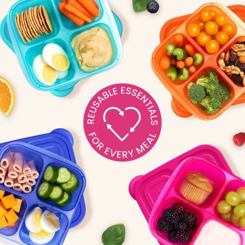 Bentgo Easyboxes 4-Compartment 20-Piece Set Snack Container UK | Bentgo UK 0172-FVQLE - Image 4