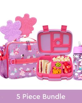 Bentgo Kids Prints Lunch 5-Piece Set with Ice Packs Kids Lunch Set UK | Bentgo UK 1653-BWOEC