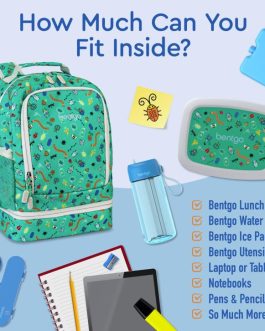 Bentgo Kids Prints Lunch Bag Kids 2-in-1 Backpack UK | Bentgo UK 3401-HYVAI