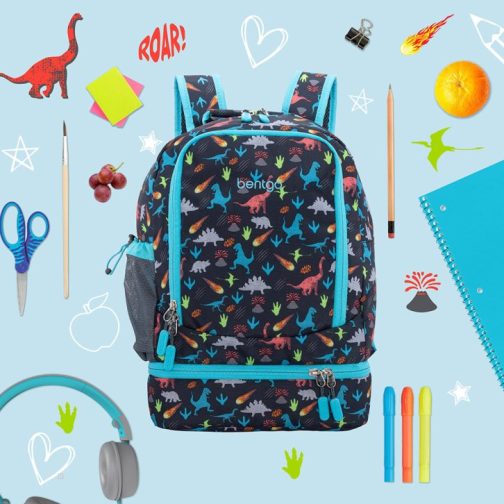 Bentgo UK - Bentgo Kids Prints Lunch Bag Kids 2-in-1 Backpack UK 6704-OEBTY - Image 2