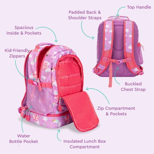 Bentgo Kids Prints Lunch Bag Kids 2-in-1 Backpack UK | Bentgo UK 8241-HBRIS - Image 23