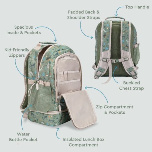 Bentgo 2-in-1 Backpack UK - Bentgo Kids Prints Lunch Bag Kids UK 6475-SORLX - Image 51