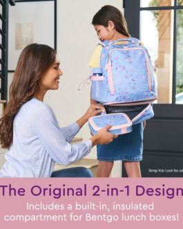 Bentgo Kids Prints Lunch Bag Kids 2-in-1 Backpack UK | Bentgo UK 6049-LVZXJ