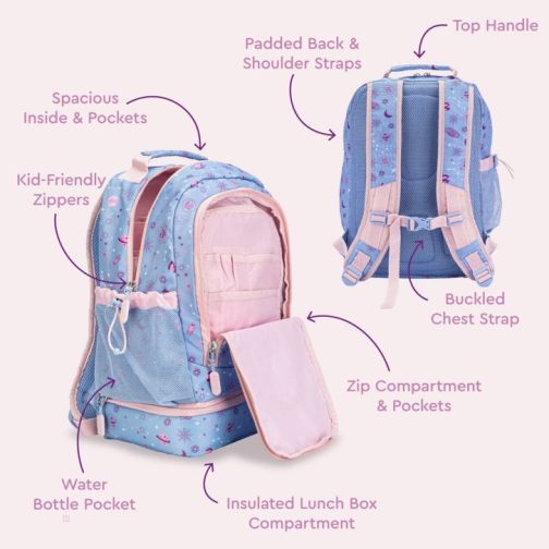 Bentgo Kids Prints Lunch Bag Kids 2-in-1 Backpack UK | Bentgo UK 6049-LVZXJ - Image 43