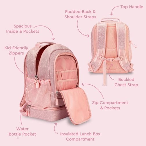 Bentgo Kids Lunch Bag Kids 2-in-1 Backpack UK | Bentgo UK 2756-FGBQJ - Image 2