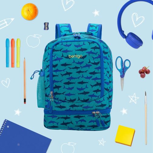 Bentgo Kids Prints Lunch Bag Kids 2-in-1 Backpack UK | Bentgo UK 0234-PEORW - Image 2