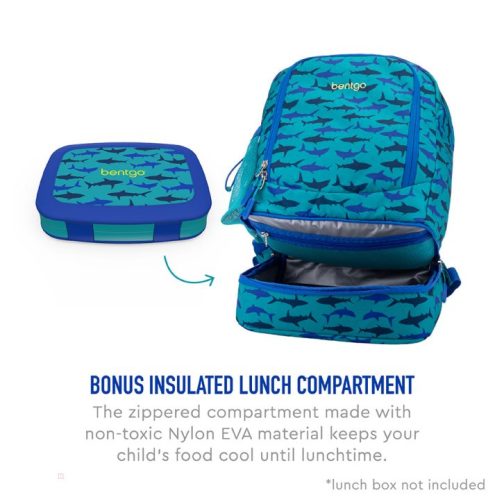 Bentgo Kids Prints Lunch Bag Kids 2-in-1 Backpack UK | Bentgo UK 0234-PEORW - Image 3
