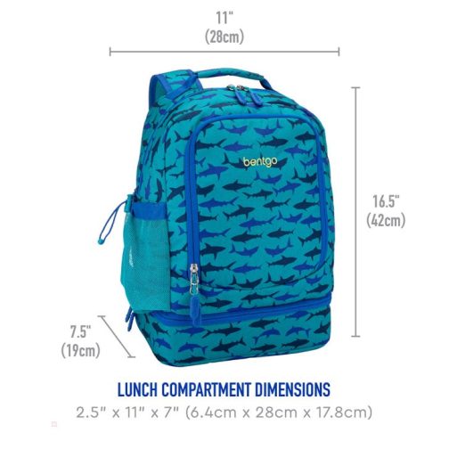 Bentgo Kids Prints Lunch Bag Kids 2-in-1 Backpack UK | Bentgo UK 0234-PEORW - Image 7