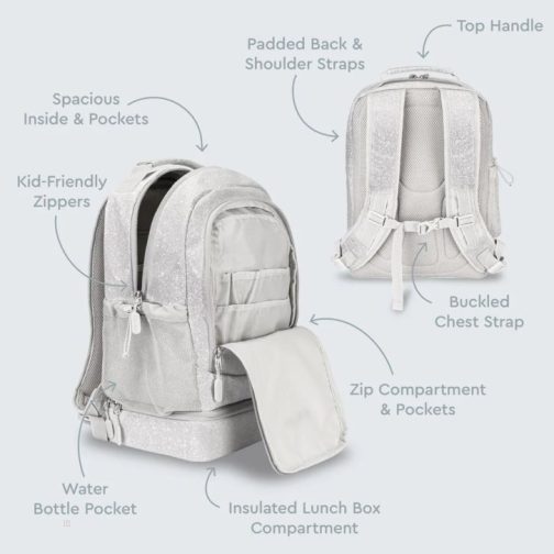 Bentgo Kids Lunch Bag Kids 2-in-1 Backpack UK | Bentgo UK 3610-IGBXF - Image 2
