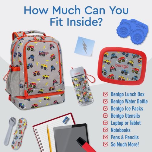 Bentgo Kids Prints Lunch Bag Kids 2-in-1 Backpack UK | Bentgo UK 7384-IYSJH - Image 58
