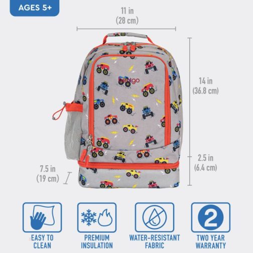 Bentgo Kids Prints Lunch Bag Kids 2-in-1 Backpack UK | Bentgo UK 7384-IYSJH - Image 59