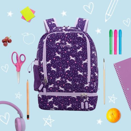 Bentgo Kids Prints Lunch Bag Kids 2-in-1 Backpack UK | Bentgo UK 6925-PVJSO - Image 2