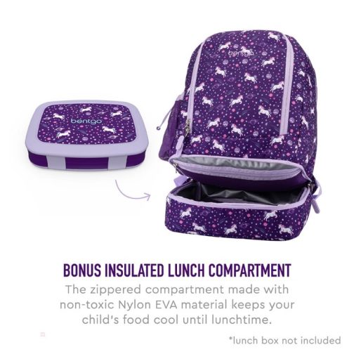 Bentgo Kids Prints Lunch Bag Kids 2-in-1 Backpack UK | Bentgo UK 6925-PVJSO - Image 3