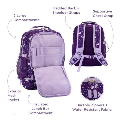 Bentgo Kids Prints Lunch Bag Kids 2-in-1 Backpack UK | Bentgo UK 6925-PVJSO - Image 6
