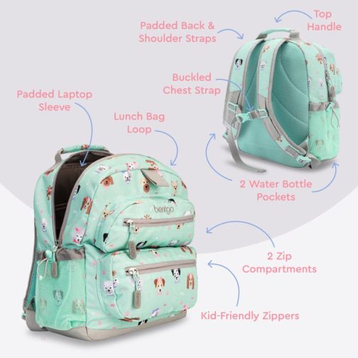 Bentgo Kids Prints Kids Backpack UK | Bentgo UK 2154-SNFTP - Image 2