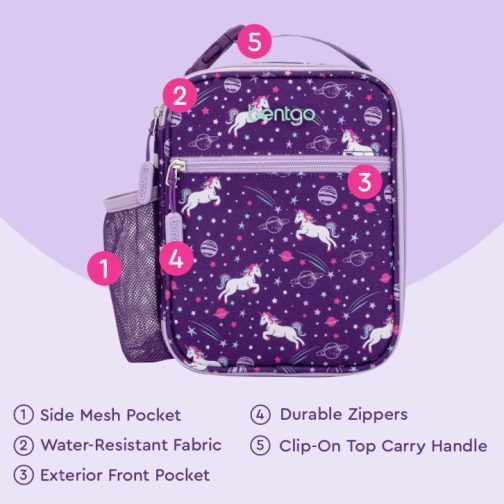 Bentgo Kids Snap & Go Lunch Box, Insulated Lunch Tote, & Ice Packs Kids Lunch Set UK | Bentgo UK 2507-XWRCD - Image 5