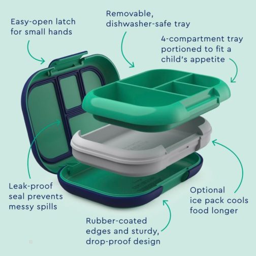 Bentgo Kids Chill (2-Pack) Kids Lunch Box UK | Bentgo UK 3058-ELKQP - Image 5