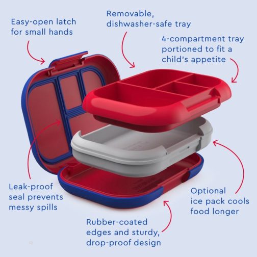Bentgo Kids Chill (2-Pack) Kids Lunch Box UK | Bentgo UK 0617-UTHIG - Image 5