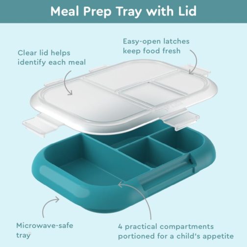 Bentgo Lunch Box UK - Bentgo Kids Chill Lunch Box & 2 Extra Trays with Lids Kids UK 5734-IGZLK - Image 4