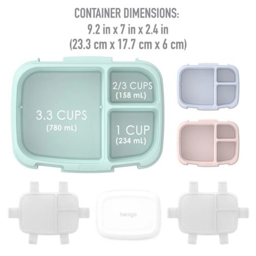 Bentgo Meal Prep Containers UK - Bentgo Fresh 3-Meal Prep Pack UK 7512-RSMTW - Image 3