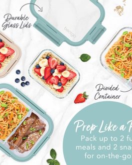 Bentgo Meal Prep Containers UK – Bentgo Glass Leak-Proof Meal Prep Set (8pc) UK 0318-UBITO