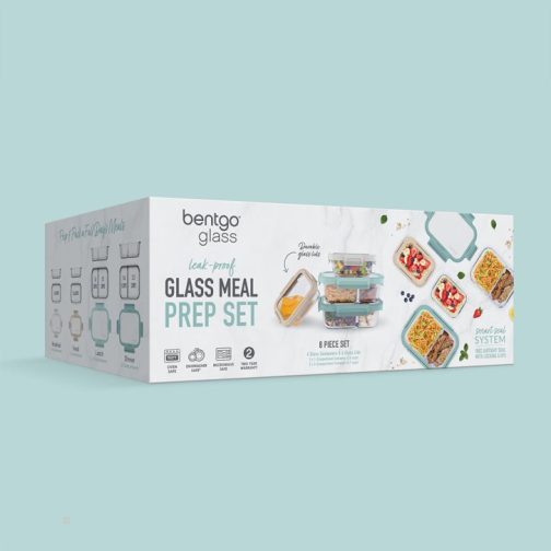 Bentgo Meal Prep Containers UK - Bentgo Glass Leak-Proof Meal Prep Set (8pc) UK 0318-UBITO - Image 8