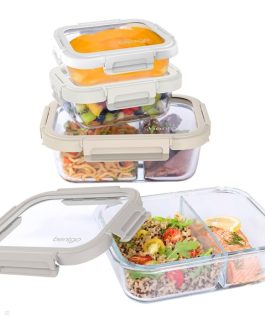 Bentgo Meal Prep Containers UK – Bentgo Glass Leak-Proof Meal Prep Set (8pc) UK 8945-FIMTV
