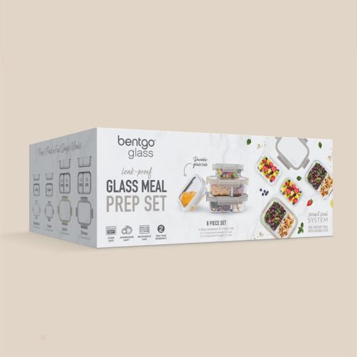 Bentgo Meal Prep Containers UK - Bentgo Glass Leak-Proof Meal Prep Set (8pc) UK 8945-FIMTV - Image 8
