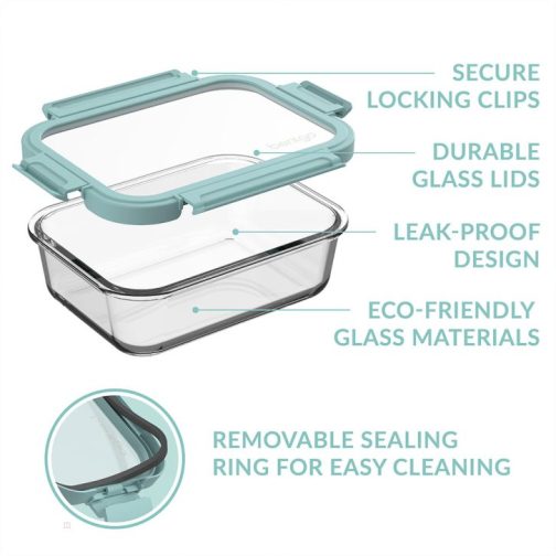 Bentgo Glass Leak-Proof Set (8pc) Food Storage UK | Bentgo UK 6439-PYJCA - Image 5