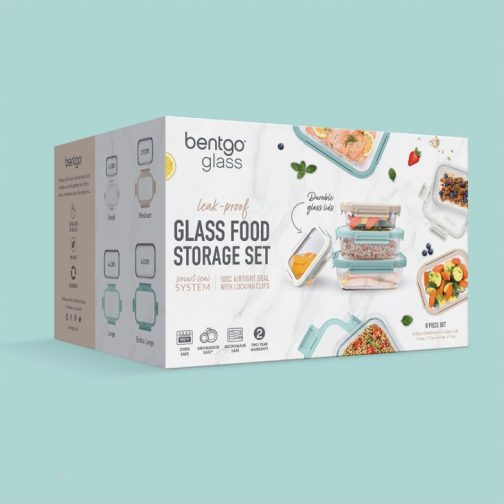 Bentgo Glass Leak-Proof Set (8pc) Food Storage UK | Bentgo UK 6439-PYJCA - Image 7