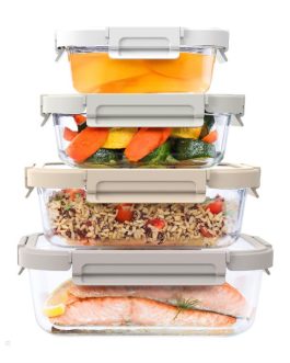 Bentgo UK – Bentgo Glass Leak-Proof Set (8pc) Food Storage UK 7543-YHGRA