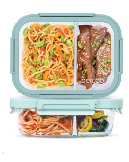 Bentgo Glass Leak-Proof Meal Prep Set (4pc) Meal Prep Containers UK | Bentgo UK 9573-ENJOB