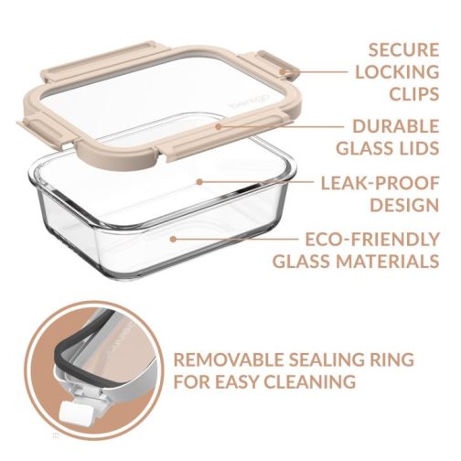 Bentgo Meal Containers UK - Bentgo Glass Leak-Proof Set (4pc) Food Storage UK 2740-ZWYAQ - Image 3